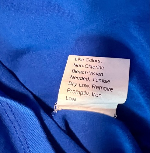 Shein Basics Long Sleeve Scoop Neck Crop Top, Royal Blue, SZ S - Bild 3 von 7