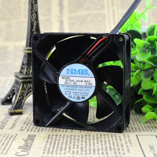 Ventilateur Refroidissement 80x80x25mm DC24V Pour Onduleur - Modèle PUDC24U7C-L01, Neuf
