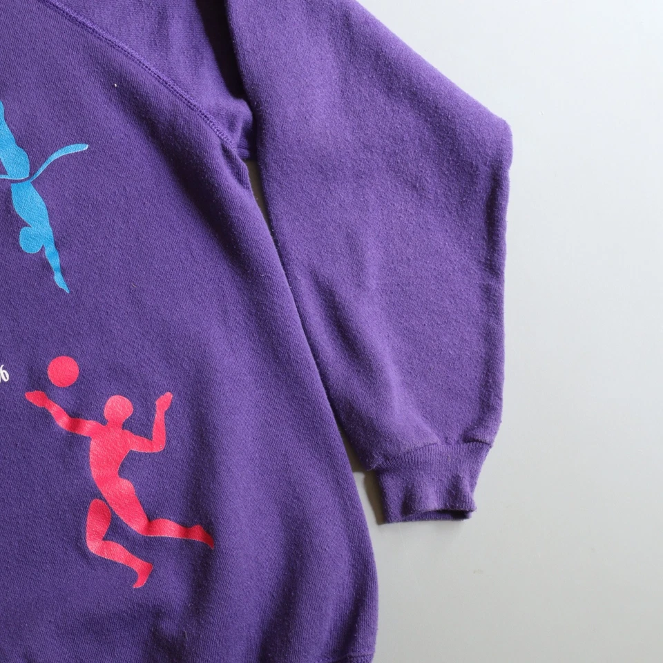 Vtg 1996 Atlanta Olympics Games Sweatshirt Crewneck 90s Kids Girls Youth Large - Image 2 of 4