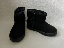 Cat  Jack Winter Boots Toddler Boys Sz 9 Arias Faux Fur Black