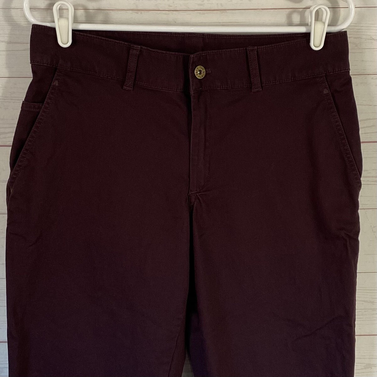 The North Face Womens Cropped Chino Pants Sz 8 Purple Stretch