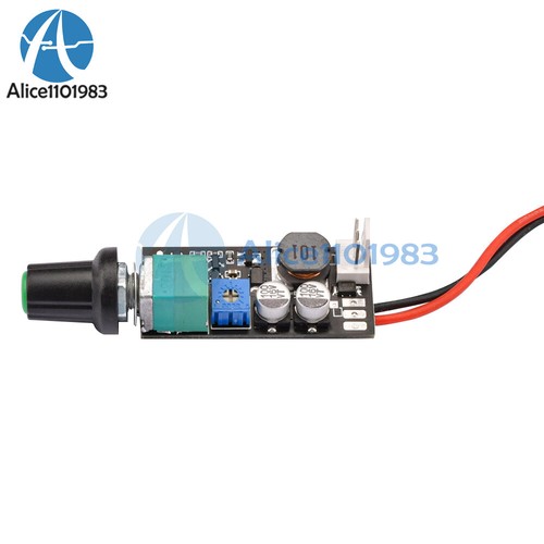 10X DC 5-12V 1A PWM Lüfter Drehzahlregler Platine Drehschalter einstellbar 2510-3P - Bild 2 von 10