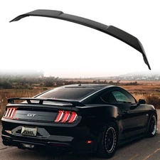 Black Gloss Rear Trunk Spoiler Wing For 15-22 Ford Mustang S550 GT Style 2-Door
