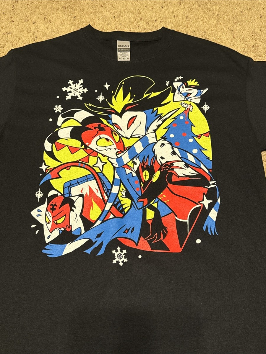 Helluva Boss Limited Run Stolas + Blitz Winter T-Shirt size Medium