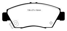 EBC 12 Acura ILX 1.5 Hybrid Redstuff Front Brake Pads DP3891C