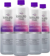 Leisure Time Spa Foam Down 32oz. (Pack of 4)