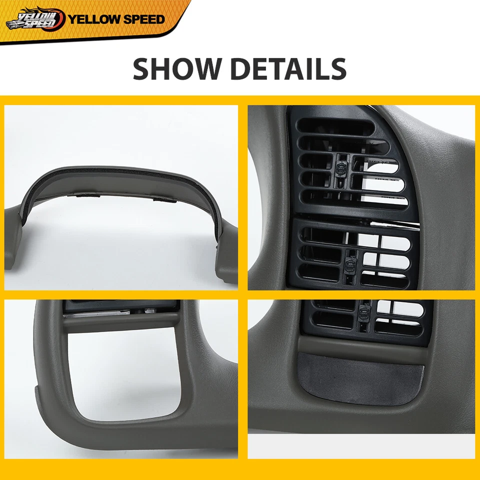 Gauge Cluster Dash Radio Bezel Fit For 1995-2005 Chevy Astro Van Gmc Safari - Image 4 of 4