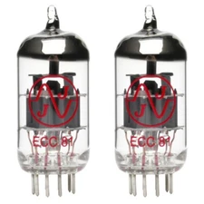 Pair of JJ ECC81 / 12AT7 Preamp Vacuum Tube