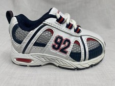 Baby/Toddler GARANIMALS White, Gray, and Red Lace Up Sneakers Size 3