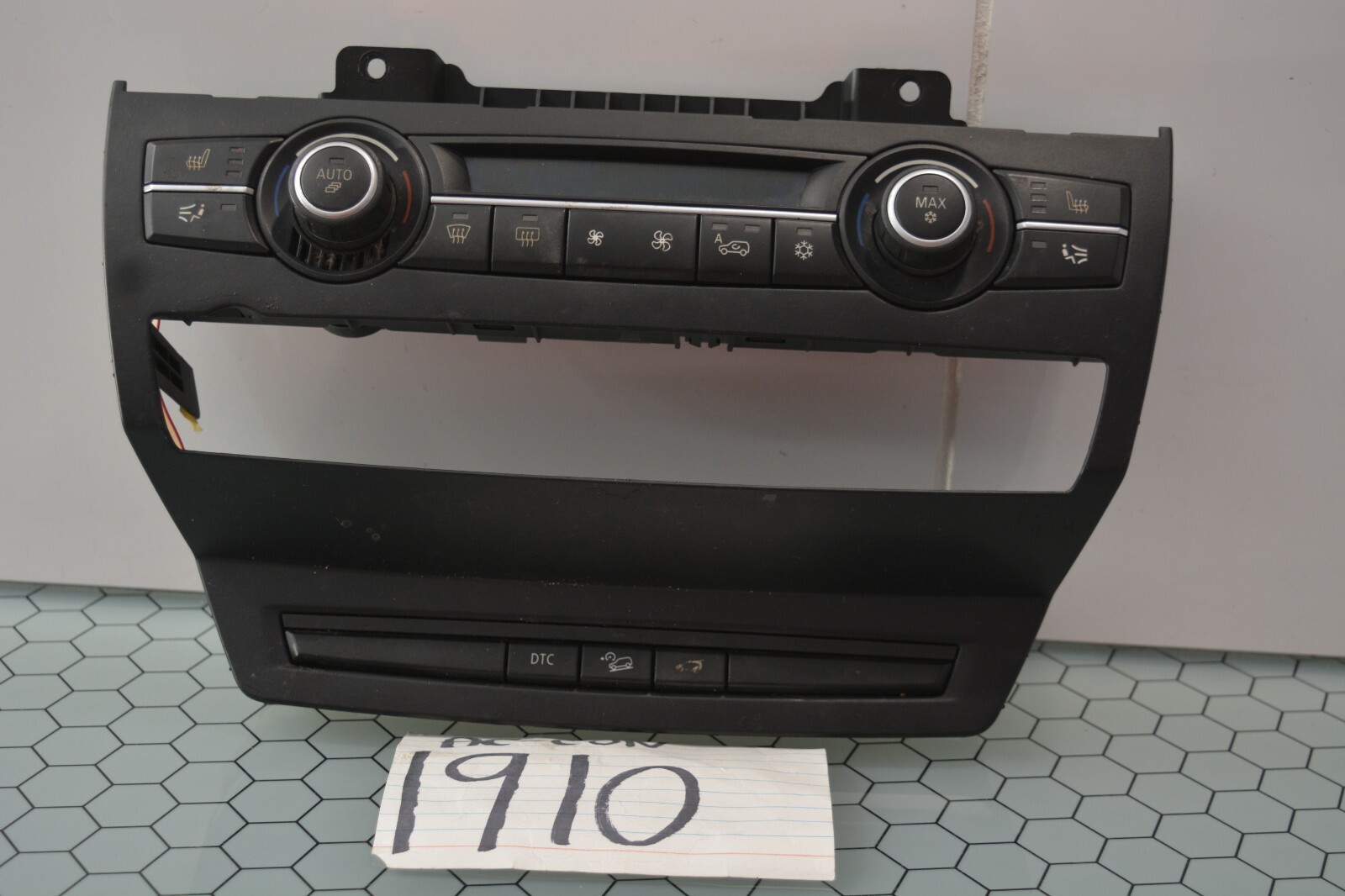 07 08 09 10 11 12 13 BMW X5 AC and Heater Control Used Stock #1910-AC 