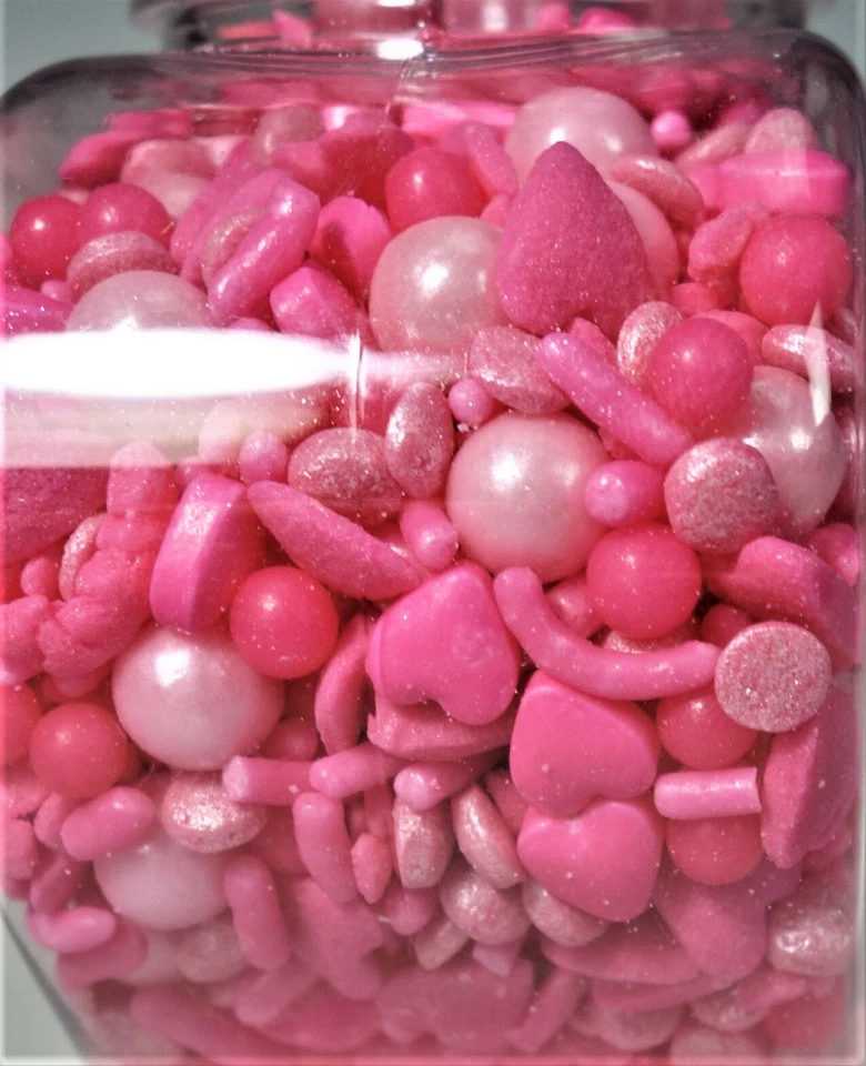 2 Wilton Casa de Vacaciones San Valentín Corazón Rosa Amor Espolvorea Pasteles Galletas Decorar Foto 3 de 4