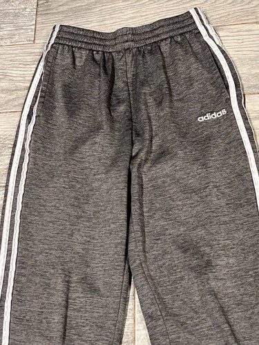 Adidas Boys Sweatpants Joggers XL 18 20 Extra Large Gray Track Pants Youth - Picture 2 of 9