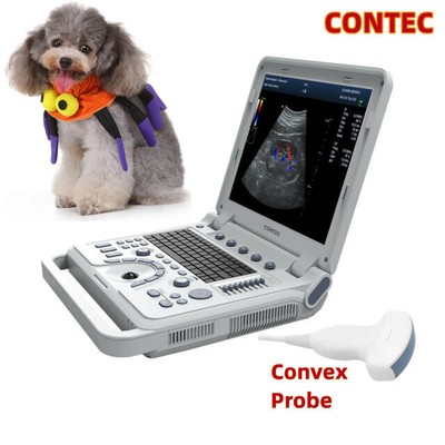 CMS1700B-VET Color Doppler Portable Ultrasound Scanner Machine with Convex Probe