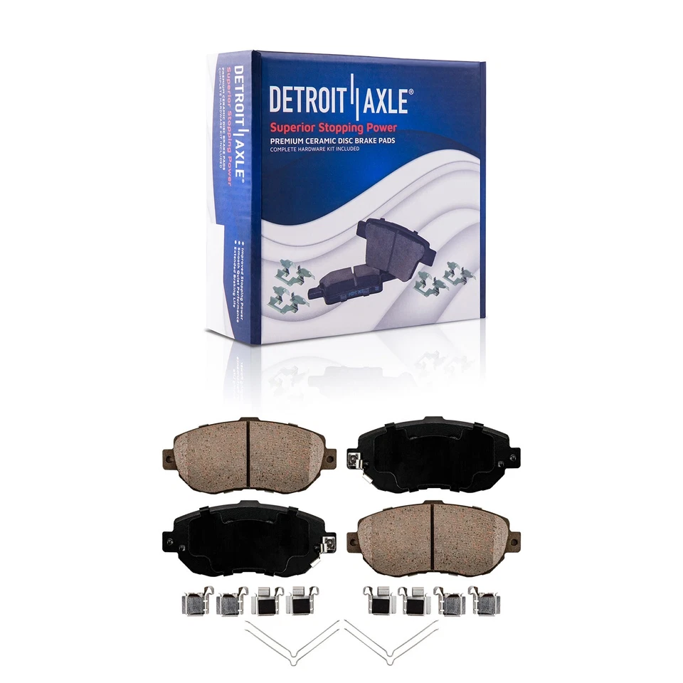 Front Drilled Brake Rotors + Ceramic Pads Kit For Lexus GS300 GS400 GS430 IS300 - Image 4 of 4