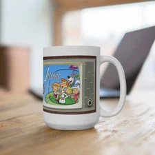 THE JETSONS TV Show Tv Retro Design Ceramic Mug 15oz Extra Large 