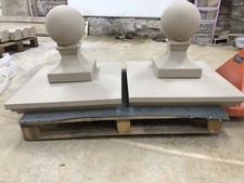 Cast stone pier caps, 600mm X 600mm  walls Driveways