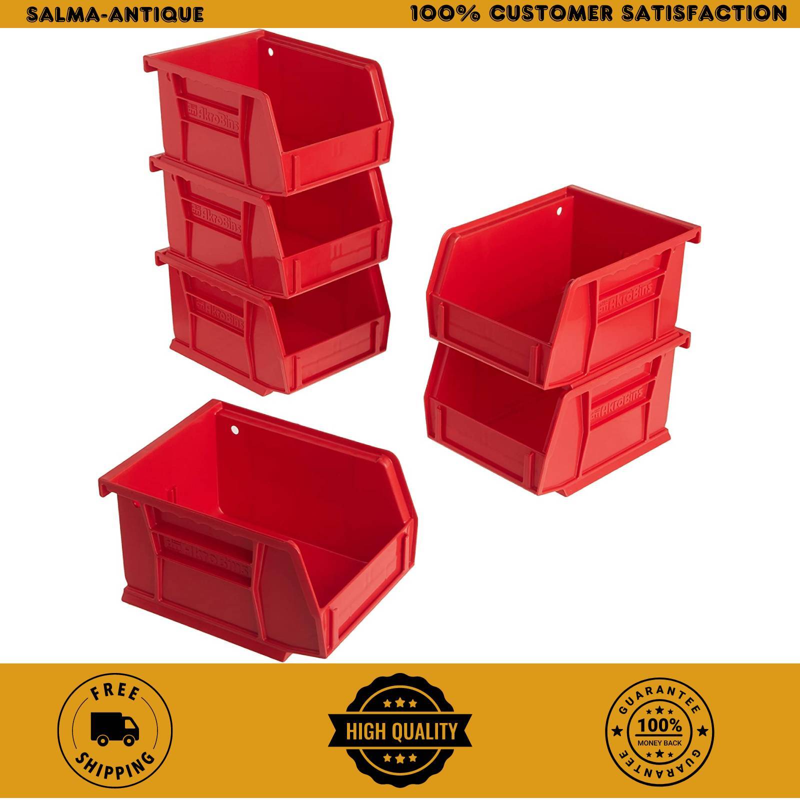 Akro-Mils 30210 AkroBins Plastic Hanging Stackable Storage Organizer Bin, x x