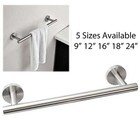Modern Brushed Nickel Towel Bar Rail Stainless Steel Wall Mounted Bathroom Hang