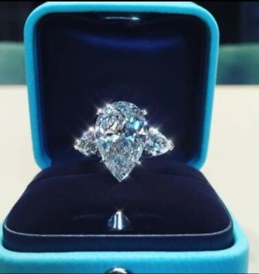 Cubic Zirconia Crystal Oval Shape Rings Women Fashion Jewelries Wedding Ring