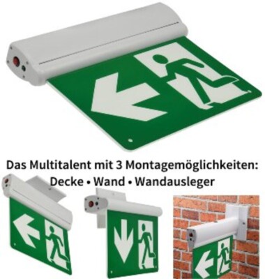 ChiliTec NL-8 multi LED escape route light emergency lighting emergency light illuminated sign