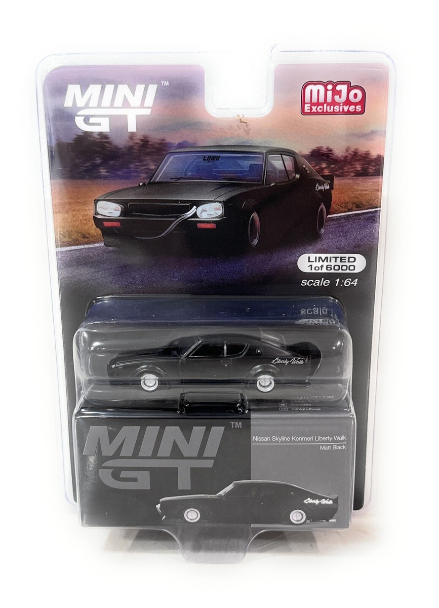chase Nissan Skyline Kenmeri Liberty Walk Matt Black 1:64 chase Nissan Skyline Kenmeri Liberty Walk Matt Black 1:64