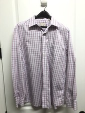 Tommy Bahama Pink Blue Plaid Long Sleeve Button-Down Shirt Excellent Condition