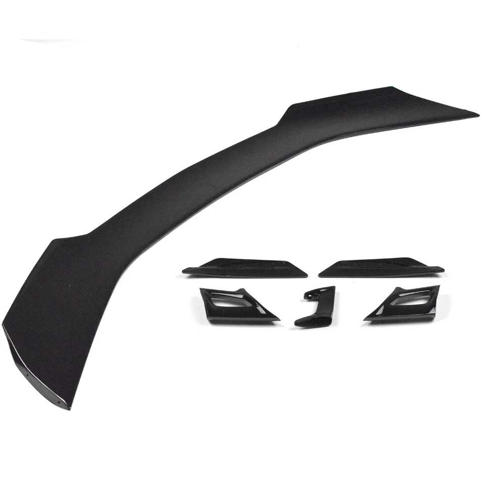 Para 16-23 Chevy Camaro RS SS ZL1 preto brilhante porta-malas traseiro asa spoiler estilo 1LE - Imagem 4 de 4