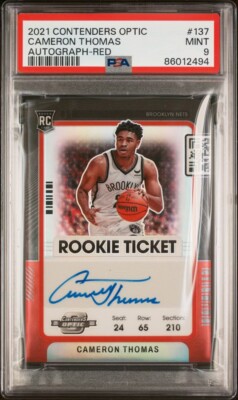 99シリ Cameron Thomas Limited Rookie Auto 2021-22 Panini Contenders Optic - Rookie Ticket Cameron Thomas