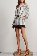 New With Tags Adelyn Rae Off the Shoulder Romper