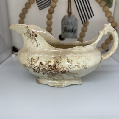 Vintage Brier E. Farmil Of England Gravy Dish
