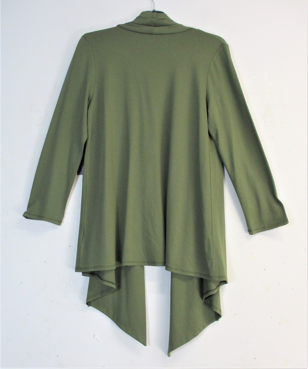 Cardigan Aperto In Misto Alpaca - Grigio Perla - Foto 7