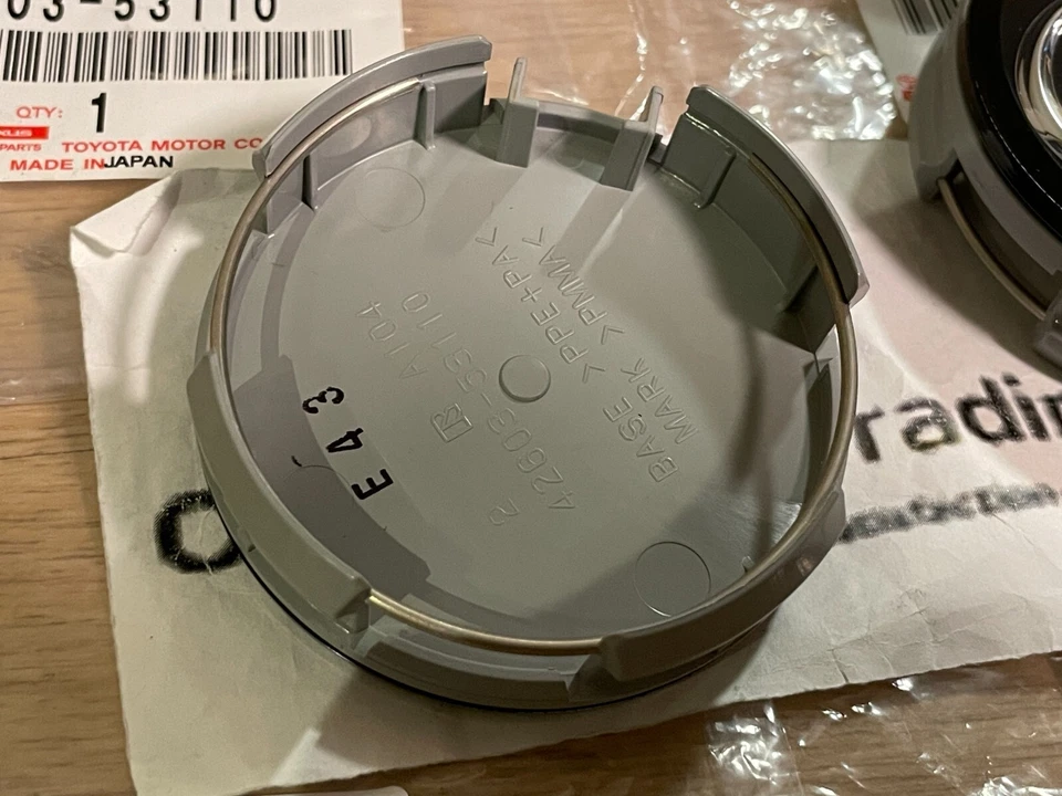 Lexus Genuine IS350 LS460 Black Wheel Center Cap 4 Pieces Set 42603-53110 OEM - Изображение 3 из 4