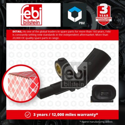ABS Sensor fits VW TRANSPORTER Mk5, Mk6 2003 on Wheel Speed WHT003857 7H0927803