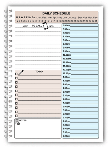 PERSONALISIERTER TAGESPLANER/ORGANIZER/TAGEBUCH A5 DRAHTGEBUNDEN 11 - Bild 2 von 4