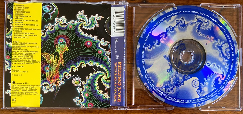 KILLING JOKE MILLENNIUM Rare US LTD Edition CD Remix ORB Youth Nine Inch Nails Foto 2 de 2