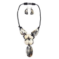 Fashion Buffalo Horn Necklace Y Necklace Genuine Horn Natural Jewelry Earring