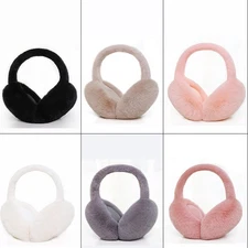 Women Warm Foldable Fluffy Earmuffs Soft Plush Winter Ear Warmer Cover Ear Muffs