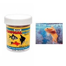 2 Tropical Deluxe Fish Flake Food Protein Vitamins Diet Aquatic Aquarium