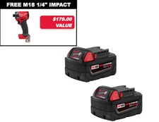 Milwaukee 48-11-1852ID M18 FUEL 18V 1/4" Impact Driver w/ 2-5AH Battery Pack