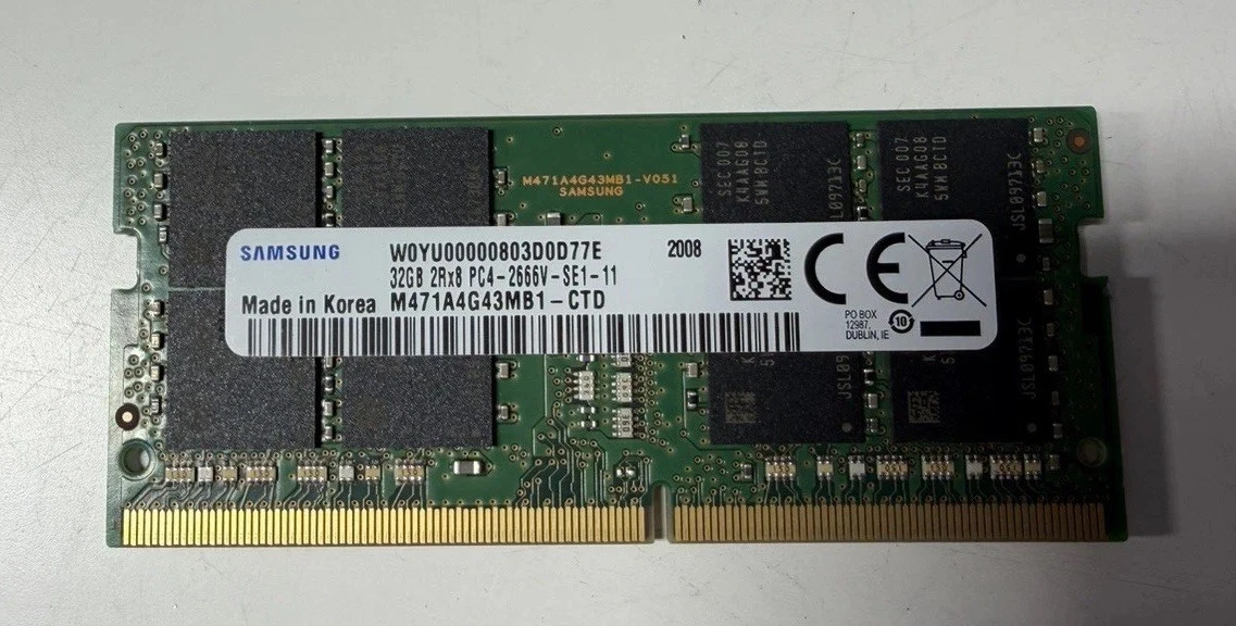 Samsung DDR4 SDRAM 32 GB Total Capacity Memory (RAM) for sale - eBay