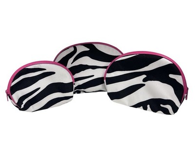 Kosmetiktaschen 3er Set. Zebra Print Style