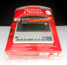 NEW Franklin Dictionary  Thesaurus with Comprehensive Reference Set MWD-1490