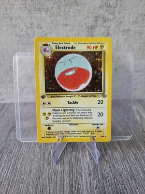 Electrode Holo Rare 2/64 1. Edition Jungle WOTC Vintage Pokemon Karte 1999