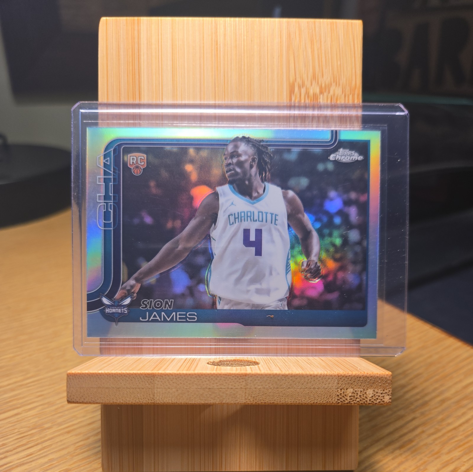 2025-26 Topps Chrome Refractor #283 Sion James RC NBA Charlotte Hornets