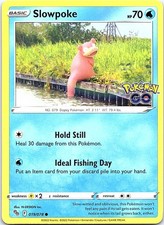 Slowpoke Pokemon GO 019/078 Common Pokemon Near Mint Pokemon Card