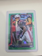 2025 Topps Chrome Football Stefon Diggs Football Leather Green /99