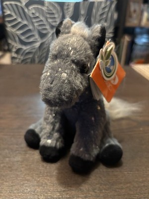 Wild Republic Plus Foilkins Horse Gray Stars Silver NEW WITH TAGS