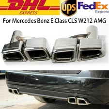 For Mercedes Benz E Class CLS W212 AMG Car Double Outlet Exhaust Tip Muffler