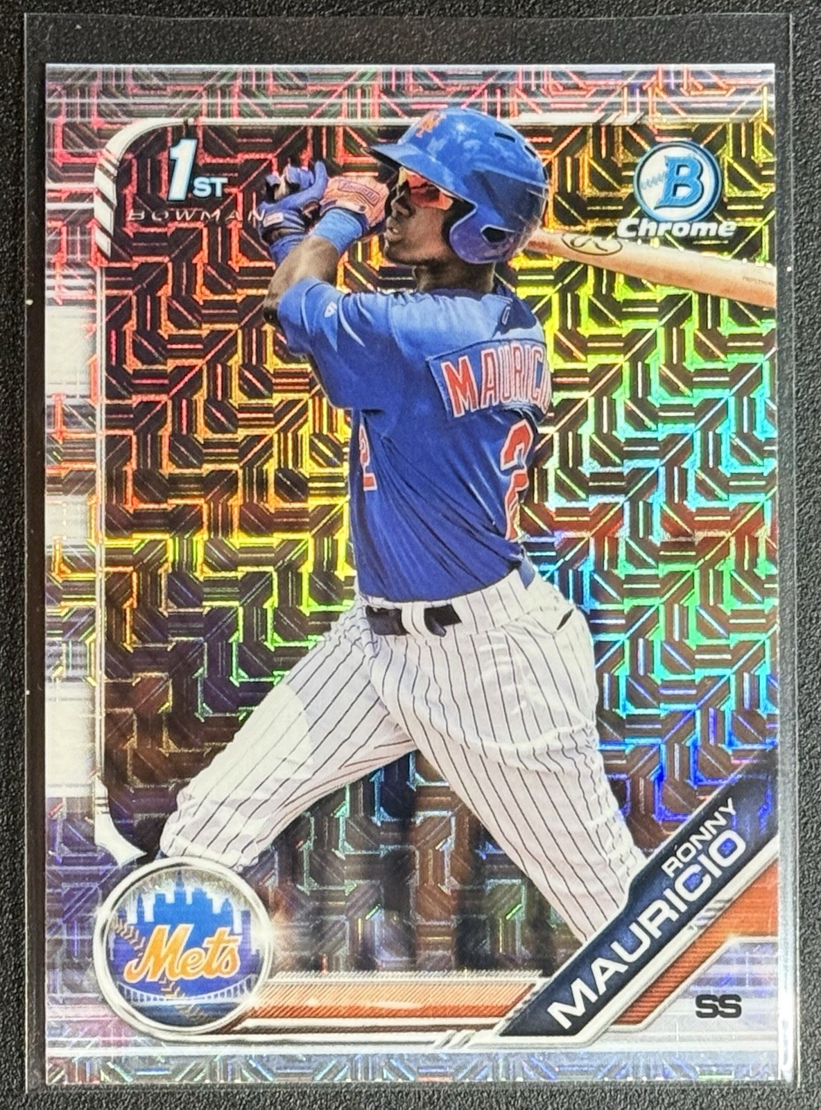2019 Bowman Chrome Prospects Mega Box Mojo Refractor Ronny Mauricio #BCP-107