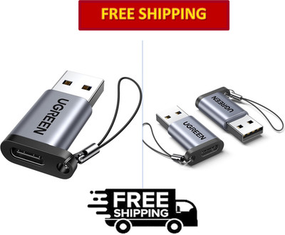 UGREEN 10Gbps USB 3.0 GEN 2, USB C Female to USB A Male Adapter, Gray
